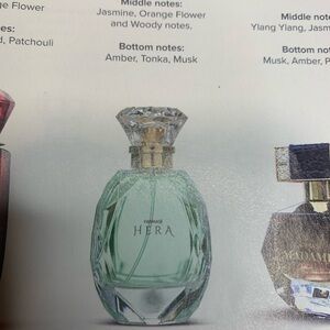 Farmasi HERA Mint Green Bottle with Gold Neck